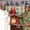 Defence Minister Visits Operation FANSAN YAMMA Headquarters, Urges Troops To Sustain Resilience
