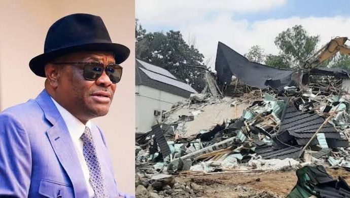 Soldiers Flog Wike’s Men Mercilessly While Trying To Demolish Mansion In Abuja