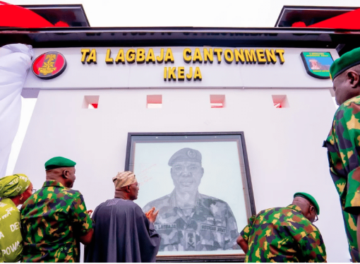 Nigerian Army Renames Ikeja Cantonment After Late COAS Taoreed Lagbaja