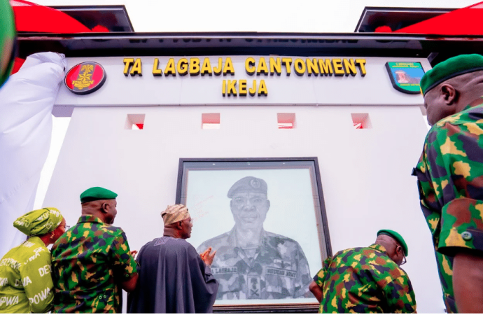 Nigerian Army Renames Ikeja Cantonment After Late COAS Taoreed Lagbaja