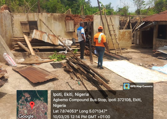 Severe Rainstorm Wreaks Havoc In Ekiti State, Damaging Hundreds Of Homes