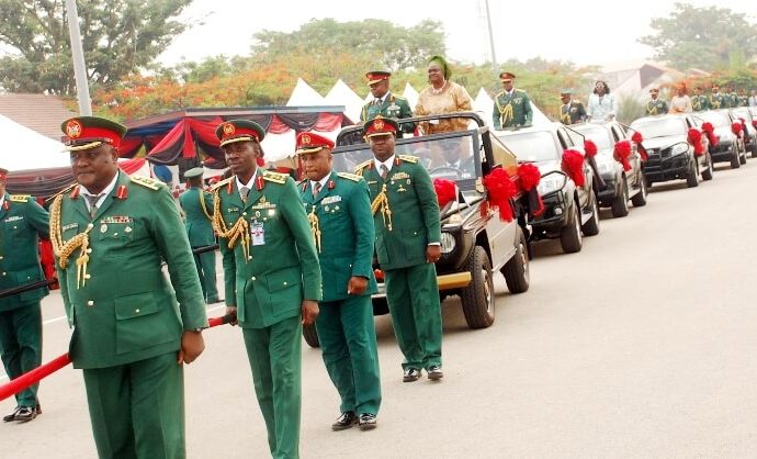 Nigerian Military Retires 542 Senior Officers After 35 Years Of Meritorious Service