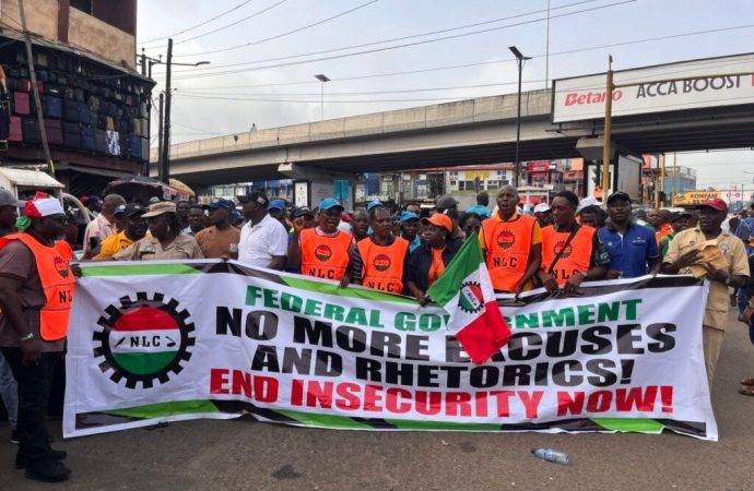 Ajaero, Sowore Lead NLC Protest Against Insecurity