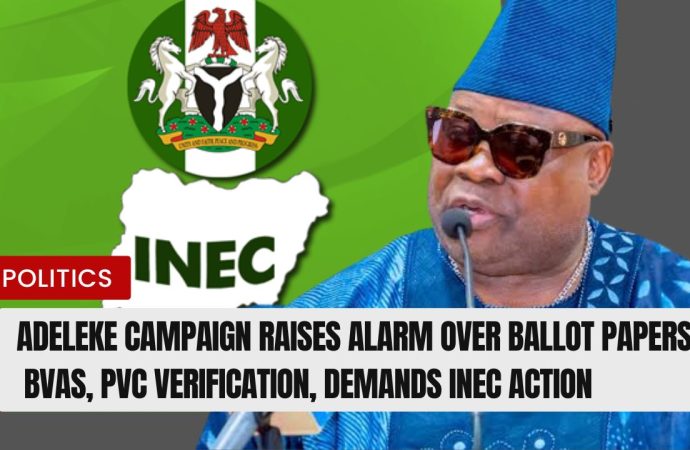 Osun 2026 Election: Adeleke Campaign Raises Alarm Over Ballot Papers, BVAS, PVC Verification, Demands INEC Action
