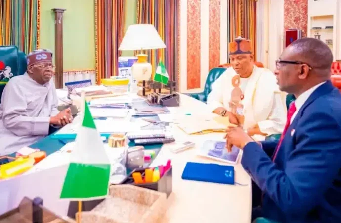 Tinubu Meets EFCC Chairman, Minister Of Housing