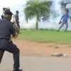 Police Fire Teargas At Pensioners Protesting At Lagos House
