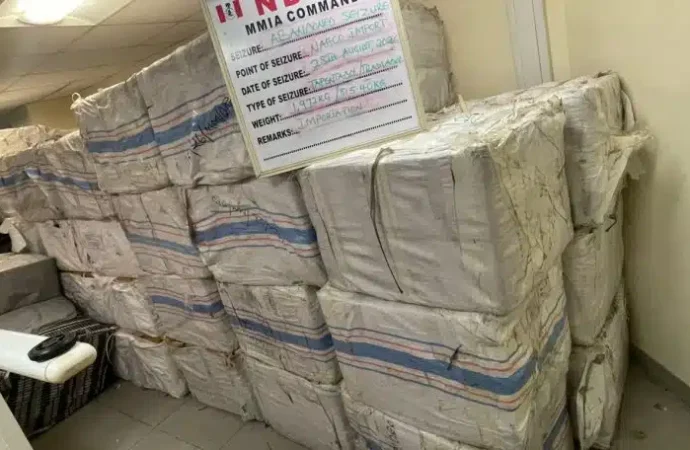 NDLEA Seizes Jihadi Drug, Opioids Worth ₦6.2 Billion At Lagos Airport