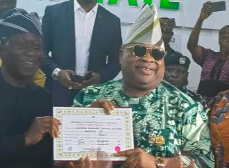 INEC Presents Certificate Of Return To Governor Adeleke