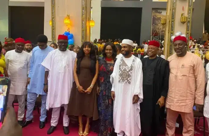 Umahi’s 28-Year-Old Son Sworn In As Ebonyi Council Chairman, Makes Salary Pledge