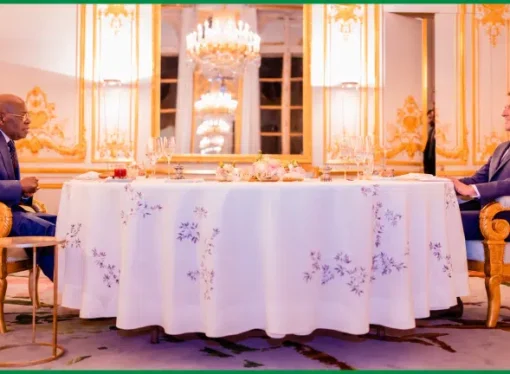 President Macron Of France Hosts Tinubu To Private Dinner (Photo)