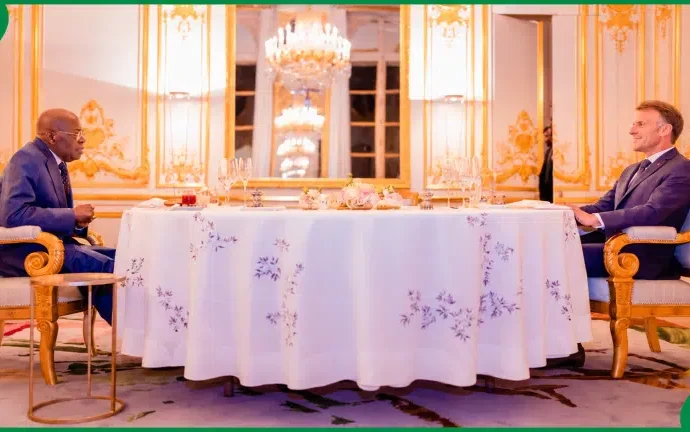 President Macron Of France Hosts Tinubu To Private Dinner (Photo)
